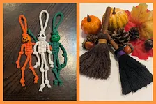 Drop in Halloween Macrame Craft