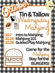 Morning Mahjong Guided Play at Tin & Tallow,