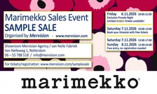 Marimekko Sample Sale 2026 Rotterdam