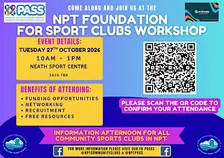 NPT Foundation For Sport Clubs Workshop - Attendees