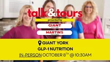IN-PERSON: Talk & Tour at GIANT York 10/8 at 10:30 AM