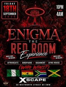 ENIGMA THE REDROOM EXPERIENCE - HipHop/RnB/House/Afrobeats/Amapiano/Danceha