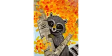 Peekaboo Racoon - Paint and Sip in Fishkill | Classpop!™