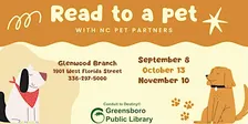 Read to a Pet with NC Pet Partners