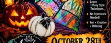 Stained Glass Corner Web & Pumpkin Workshop at Awaken Healing