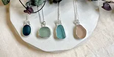 Sea Glass/Gemstone Pendant - Beginners Silversmithing Class.
