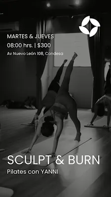 SCULPT & BURN PILATES · CON YANNI