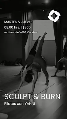 SCULPT & BURN PILATES · CON YANNI