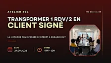 Atelier Transformer 1 rdv/2 en client signé