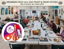 Members ONLY: Only All-Day Paint & Draw Studio!! (Monet Paint Day)