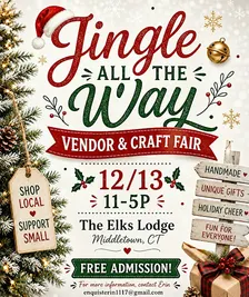 Jingle All the Way- Holiday Vendor Event 12/13, 11-5p