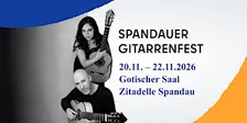 Spandauer Gitarrenfest 20. bis 22.11.2026