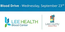 September 23rd Lee County Gov Downtown Blood Drive