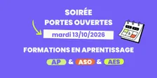 Soirée Portes Ouvertes | 13.10.2026