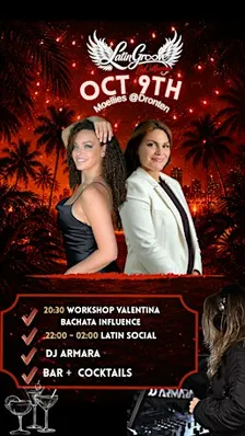 LGBC Bachata Influence Workshop + LATIN SOCIAL indoors and outdoors