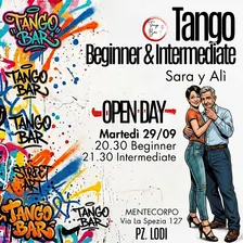 TANGO ARGENTINO - BEGINNER e INTERMEDIATE - OPEN DAY TANGO BAR Martedì