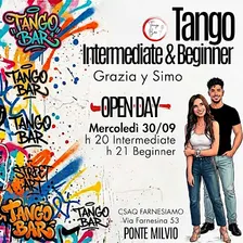 TANGO ARGENTINO - INTERMEDIATE e BEGINNER - OPEN DAY TANGO BAR Ponte Milvio