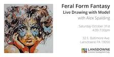 Feral Form Fantasy Live Drawing Event with model