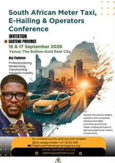 SOUTH AFRICAN METER TAXI, EHAILING & OPERATOR  (SAMTAF) CONFERENCE
