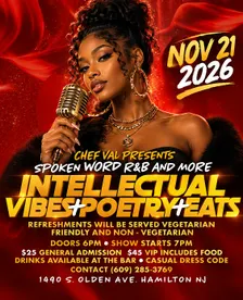 Intellectual Vibes R&B Poetry & Eats