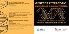 GENETICA E TERRITORIO: PERCORSO DI CONSAPEVOLEZZA