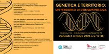 GENETICA E TERRITORIO: PERCORSO DI CONSAPEVOLEZZA