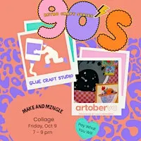 Make & Mingle 90's Retro Craft: Collage | Artober PWYW Craft Series