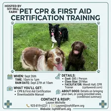 Pet CPR & First Aid CertificationTraining
