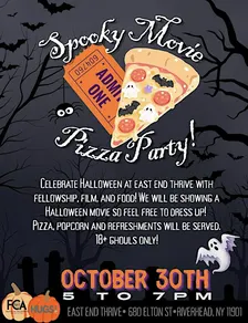 Join us at East End THRIVE for a Spooky Movie Pizza Party!