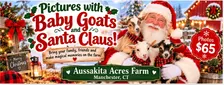 Picture's with Baby Goats and Santa Claus!