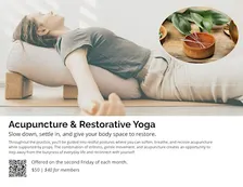 Acupuncture & Restorative Yoga