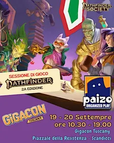 Pathfinder 2e - Organized Play Italia, Gigacon Tuscany