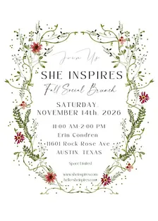 She Inspires Fall Brunch