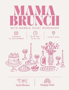 Mama Brunch & Marble Art Workshop