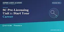 South Carolina Pre-Licensing Unit I (Greenville) | November 9–18, 2026