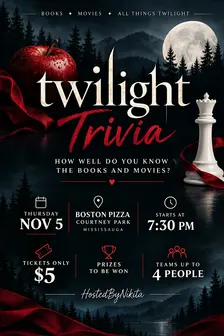 Twilight Trivia @ Boston Pizza Courtney Park (Mississauga)