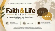 Faith and Life Event