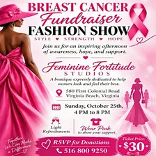Feminine Fortitude Studio breast, cancer awareness, fundraising event