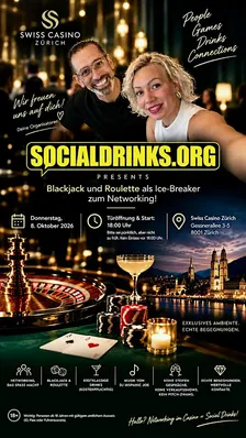 Social Drinks by Swiss Casino -  Networking Event in Zürich am 08.10.26