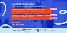 Fase Provincial: Concurso y Entrega de premios Gipuzkoa