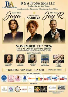 Jaya & JayR - A Spectacular Thanksgiving Concert