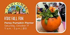 Kids Pansy Pumpkin Planter