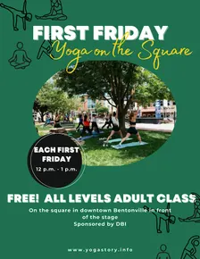 First Friday Yoga on the Square