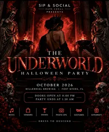 The Underworld: A Halloween Party | Sip & Social Cape Coral