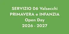 PRIMAVERA E INFANZIA VALSECCHI OPERA SANT'ALESSANDRO/ OPEN DAY 2026/2027