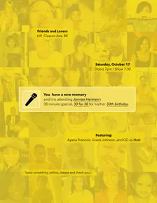 Jonnea the Storyteller presents -  30 for 30: A 30th Birthday Special