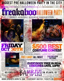 FREAKABOO NIGHT BEFORE HALLOWEEN @ BAMBOO