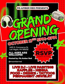 Ms Amber Red Studio Arts District Grand Opening