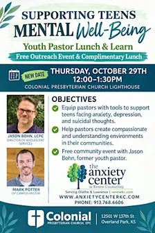 Supporting Teens Mental Well-Being: Free Lunch Event for Youth Pastors
