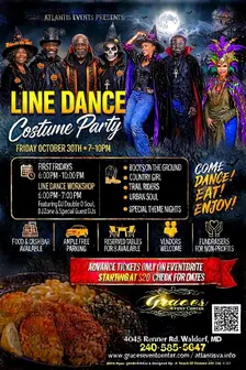 Friday Line Dance Costume Party @ Graces Event Center October